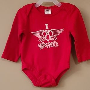 Aerosmith red long sleeved onesie/bodysuit